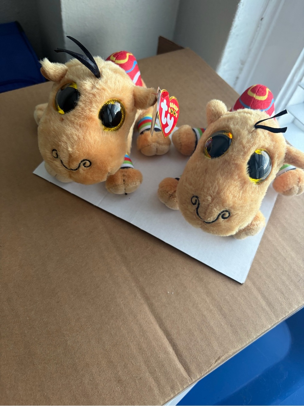 TY Beanie Boos: Jamal the Camel Lot of 2 | 9" | Glitter Eye | Very Good and Good
